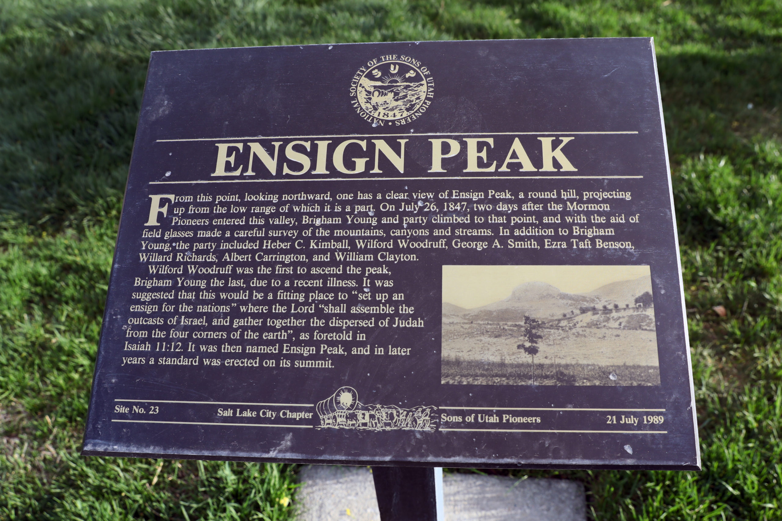 Featured image for “Ensign Peak Plaque”